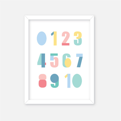 Alphabet & Numbers Wall Art Set